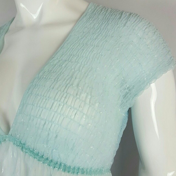 HELD Vintage 70's Gilligan & O'Malley Light Blue Lingerie Nightgown - Picture 5 of 7